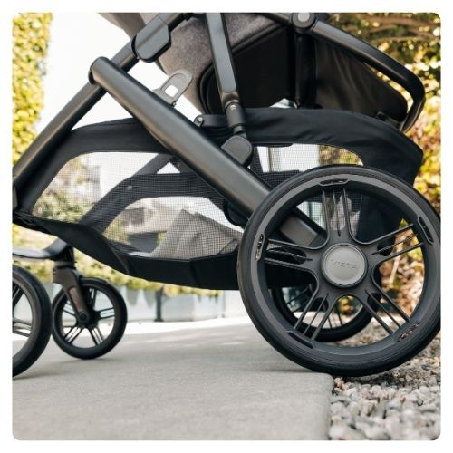 nueva suspension mejorada y ruedas del uppababy vista V3